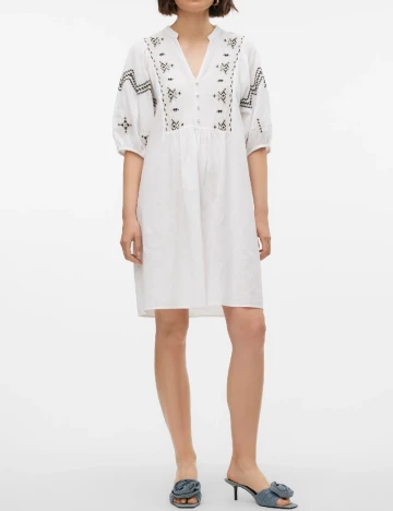 Rochie scurta Vero Moda, alb