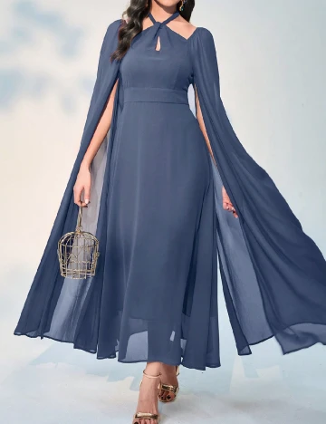 Rochie lunga SHEIN, albastru Albastru