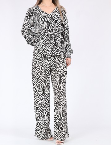 Bluza Only, alb/negru