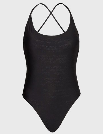 
						Costum de baie Calvin Klein, negru