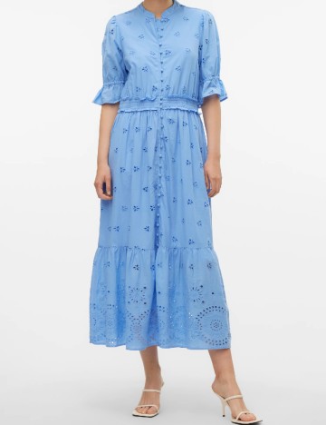 Rochie medie Vero Moda, albastru