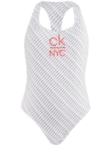 Costum de baie Calvin Klein, alb