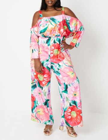 
						Salopeta Coast Plus Size, floral