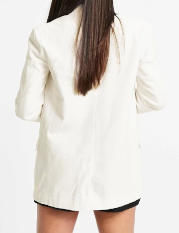 Sacou ASOS, ecru Alb