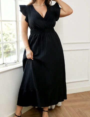 Rochie lunga SHEIN CURVE, negru