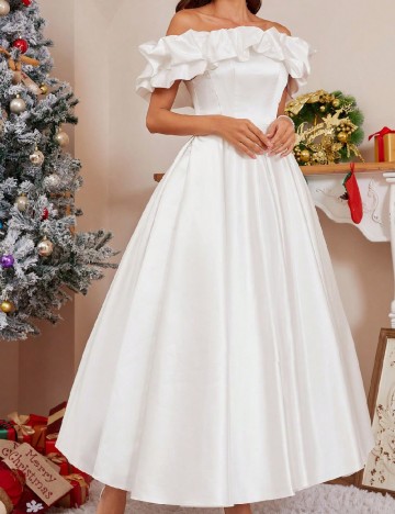 
						Rochie lunga SHEIN, alb
