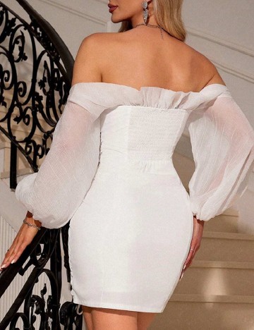 Rochie scurta SHEIN, alb