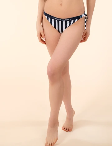 Chilot de baie Tommy Hilfiger, alb/bleumarin