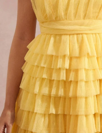 Rochie scurta SHEIN, galben