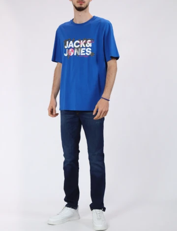 Tricou Jack&Jones, albastru Albastru