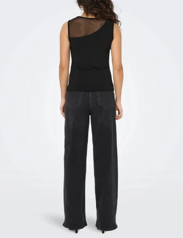 Top Jacqueline de Yong, negru