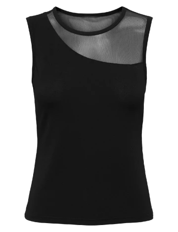 Top Jacqueline de Yong, negru