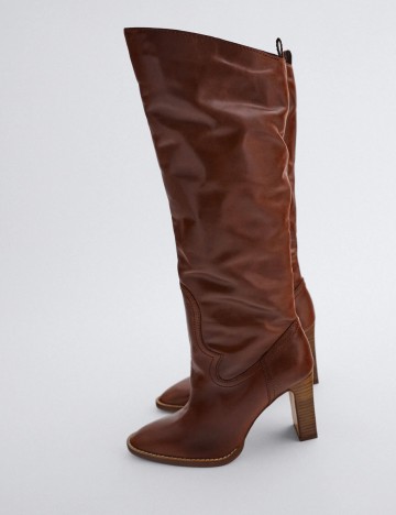 Cizme Zara, maro, 38