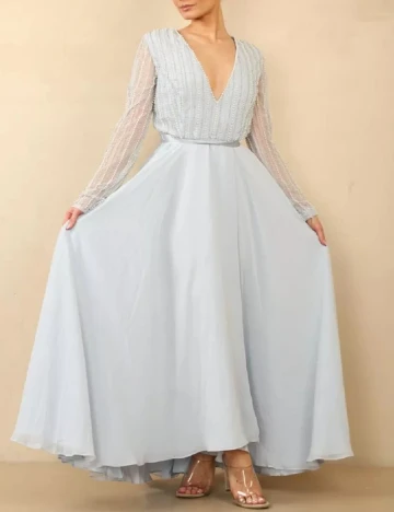 Rochie lunga ASOS, albastru