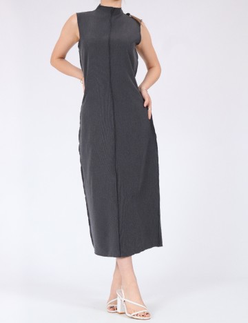 Rochie medie Jacqueline de Yong, gri