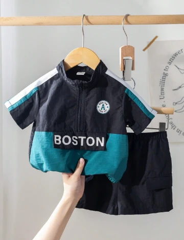 Compleu Shein Kids, negru Negru
