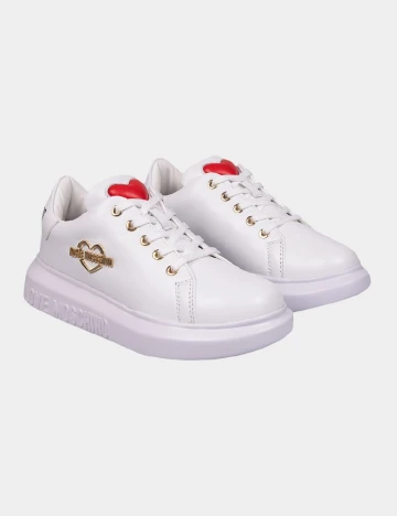 Adidasi Love Moschino, alb Alb