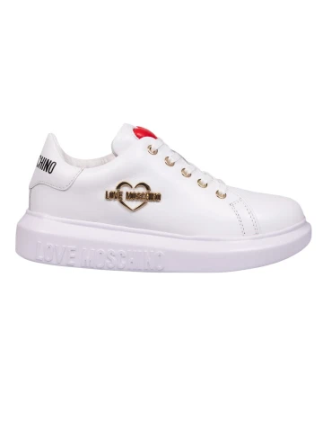 Adidasi Love Moschino, alb Alb