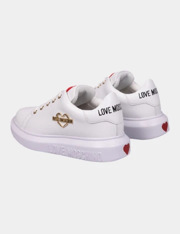 Adidasi Love Moschino, alb Alb
