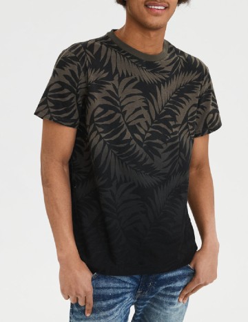 
						Tricou American Eagle, verde/negru