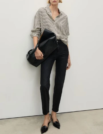 Blugi Mango, negru Negru