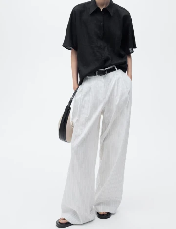 Camasa Mango, negru Negru