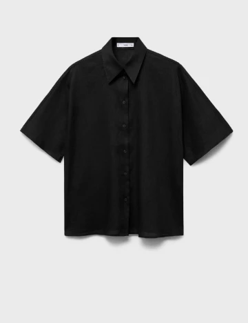 Camasa Mango, negru Negru