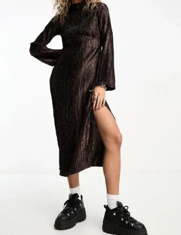 Rochie medie Native Youth, maro Maro