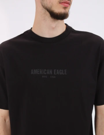 Tricou Oversize American Eagle, negru