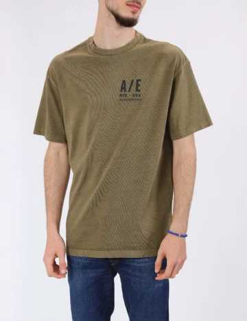 Tricou Oversize American Eagle, verde Verde