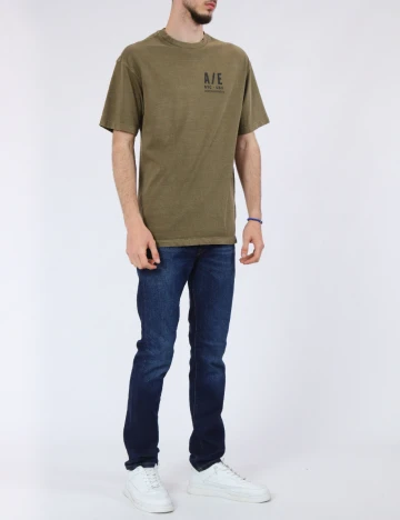 Tricou Oversize American Eagle, verde Verde