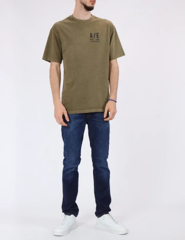 Tricou Oversize American Eagle, verde Verde