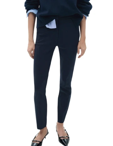 Pantaloni Mango, albastru