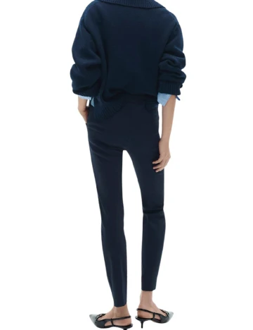 Pantaloni Mango, albastru