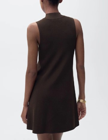 Rochie scurta Mango, maro