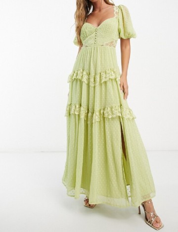
						Rochie lunga ASOS, verde
