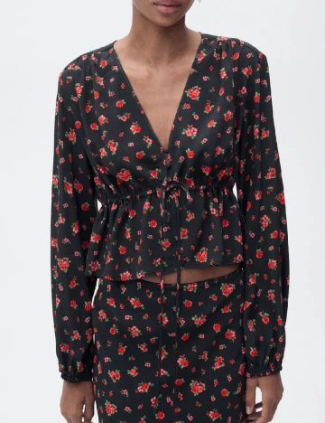 Bluza Mango, floral print Floral print