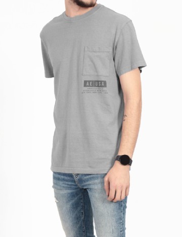 
						Tricou American Eagle, gri