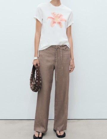 
						Tricou Mango, alb