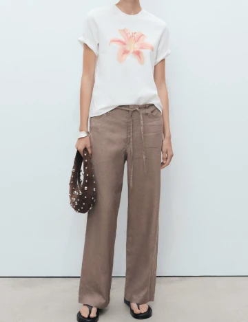 Tricou Mango, alb Alb