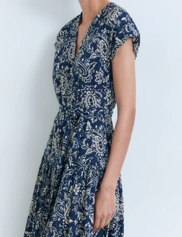 Rochie medie Mango, bleumarin Albastru