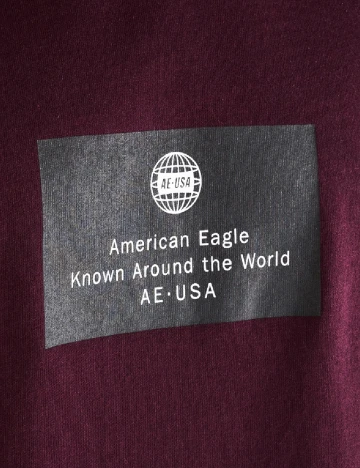 Tricou American Eagle, visiniu