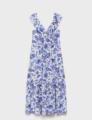 Rochie lunga Mango, albastru Albastru