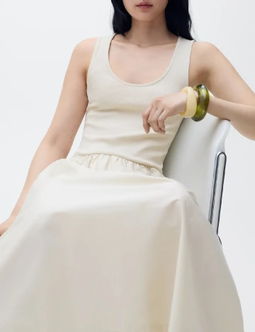 Rochie lunga Mango, bej