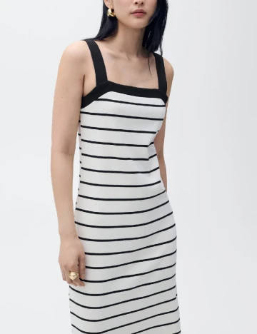 Rochie lunga Mango, ecru