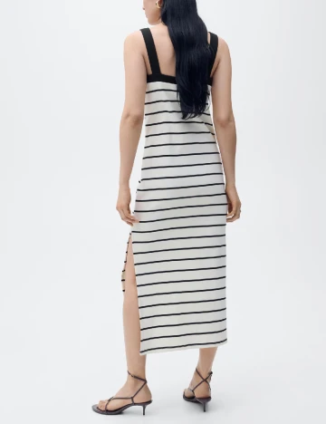 Rochie lunga Mango, ecru