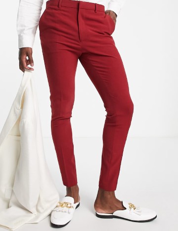 Pantaloni ASOS, rosu