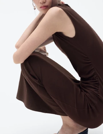 Rochie lunga Mango, maro