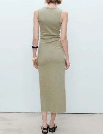 Rochie lunga Mango, verde