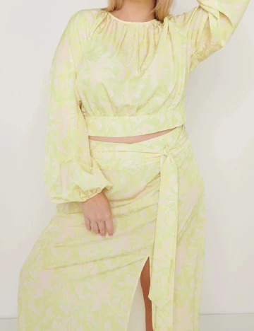 Fusta Pretty Lavish Curve, verde Verde